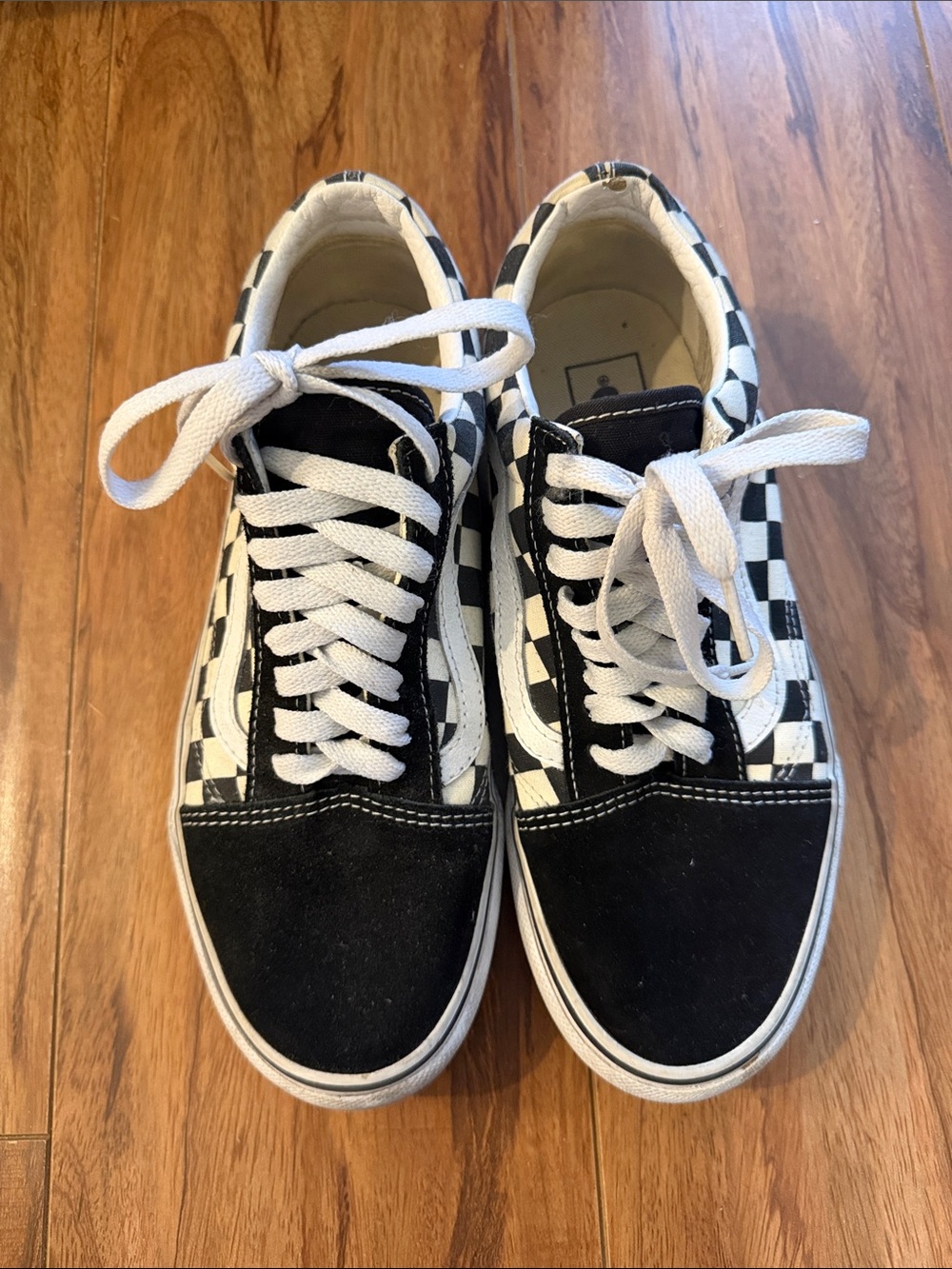 Vans Checkerboard Black and White Low-Top Sneakers